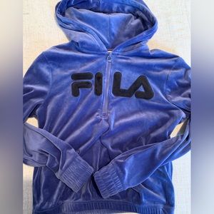 Fila purple velvety hoodie